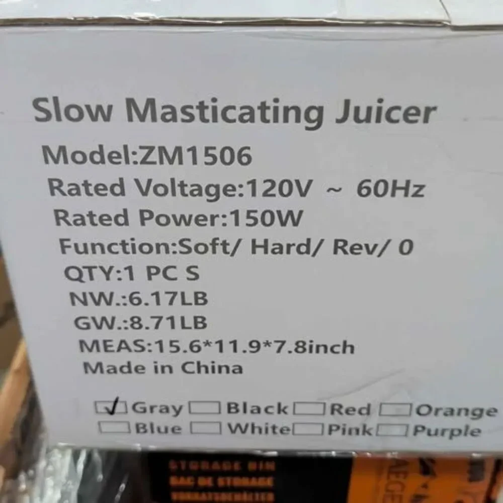 Brecious Slow Masticating Juicer ZM1506 - New in Box